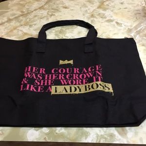 Lafy Boss swag zip bag. Held for Chelsey